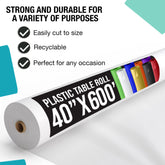 40 In. X 600 Ft. Premium White Table Roll